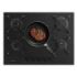 Cecotec Bolero Squad G 5400S Nano Glass Cocina de Gas Encastrable - 5 Quemadores - Acabado en Cristal Negro - 10.4kW - Parrillas de Hierro Fundido - Wok de Triple Corona - Color Negro