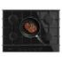 Cecotec Bolero Squad G 5400F Glass Black Cocina de Gas Encastrable - 5 Quemadores - Acabado en Cristal Negro - 10.4kW - Parrillas de Hierro Fundido - Wok de Triple Corona - Color Negro
