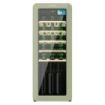 Cecotec Bolero GrandSommelier Origin 24 Hit Green Vinoteca para 24 Botellas - Luz LED - Temperatura Regulable - Estilo Retro - Ventilador Interior - 92.8x36.6x47.6cm - Color Menta