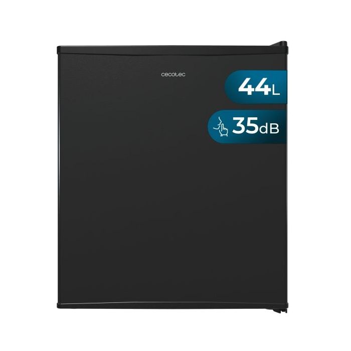 Cecotec Bolero CoolMarket BC SD 47 Black Nevera Minibar - Capacidad 44L - Temperatura Regulable hasta 3ºC - Silencioso 35dB - Luz LED - Color Negro