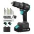 Cecotec PowerForce 3000 Impact Brushless Taladro Percutor Inalambrico - 2 Baterias 21V 2Ah - Par de Apriete 50Nm - 1.500rpm - Percutor 32.000Ipm - Luz LED - Portabrocas 10mm sin Llave - Color Negro