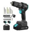 Cecotec PowerForce 3000 Impact Brushless Taladro Percutor Inalambrico - 2 Baterias 21V 2Ah - Par de Apriete 50Nm - 1.500rpm - Percutor 32.000Ipm - Luz LED - Portabrocas 10mm sin Llave - Color Negro