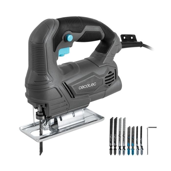 Cecotec Sierra de Calar MultiCut 4000 Sierra de Calar - 400W - Cable 2m - Accesorios Incluidos - Velocidad Regulable - Mandril sin Llave - Tubo de Recogida de Polvo - Color Gris Oscuro