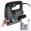 Cecotec Sierra de Calar MultiCut 8000 Vision Sierra de Calar - 800W - Accesorios Incluidos - Cable 2m - Luz LED - Guia Laser - Mandril sin Llave - Tubo de Recogida de Polvo - Color Gris Oscuro