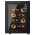 Cecotec Bolero GrandSommelier 1255 CoolCrystal Vinoteca para 12 Botellas - Silencioso 35dB - Luz LED - Pantalla LED - Temperatura Regulable - Control Tactil - Color Negro