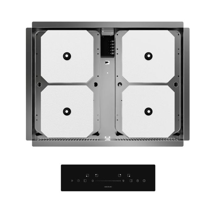 Cecotec Bolero Squad I 4300 Invisible FullFlex Cocina de Induccion Bajo Encimera - 7200W - Temporizador - Funcion Booster - 9 Niveles de Potencia - Funcion Booster - Color Negro