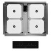 Cecotec Bolero Squad I 4300 Invisible FullFlex Cocina de Induccion Bajo Encimera - 7200W - Temporizador - Funcion Booster - 9 Niveles de Potencia - Funcion Booster - Color Negro