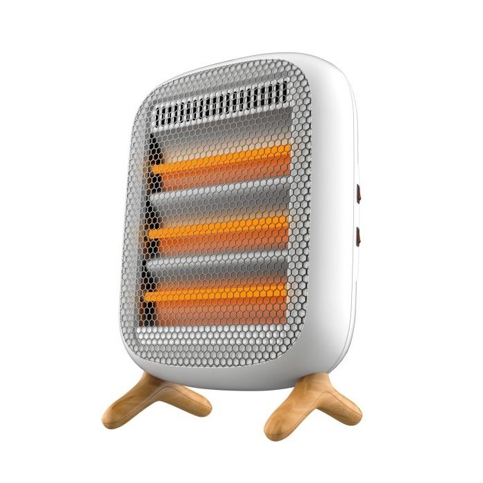 Cecotec ReadyWarm 1200 Infrared Calefactor por Infrarrojos - 1200W - 3 Niveles - Sensor Antivuelco - Asa de Transporte - Color Blanco