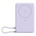 Xiaomi Magnetic Power Bank 10000 con Soporte Integrado - Carga Inalambrica Magnetica - 20W Max - USB C Bidireccional - 5900 mAh / 37 Wh - Pantalla Integrada - Diseño Compacto - Color Purpura