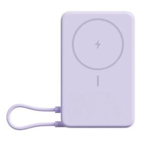 Xiaomi Magnetic Power Bank 10000 con Soporte Integrado - Carga Inalambrica Magnetica - 20W Max - USB C Bidireccional - 5900 mAh / 37 Wh - Pantalla Integrada - Diseño Compacto - Color Purpura