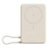 Xiaomi Magnetic Power Bank 10000 con Soporte Integrado - Carga Inalambrica Magnetica - 20W Max - USB C Bidireccional - 5900 mAh / 37 Wh - Pantalla Integrada - Diseño Compacto - Color Beige
