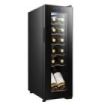 Cecotec Bolero GrandSommelier 1250 CoolCrystal Compressor Vinoteca para 12 Botellas - Capacidad 0.75L - Luz LED - Temperatura Regulable - Control Tactil - 25.2x45x79.5cm - Color Negro