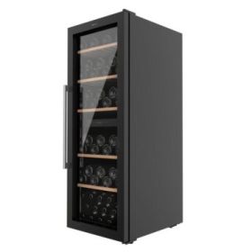 Cecotec Bolero GrandSommelier Duo 77000 Black Vinoteca para 77 Botellas - Capacidad 193L - Silencioso 43dB - Luz LED - Pantalla LED - Temperatura Regulable - Compresor de Enfriamiento - Color Negro