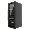 Cecotec Bolero GrandSommelier Duo 77000 Black Vinoteca para 77 Botellas - Capacidad 193L - Silencioso 43dB - Luz LED - Pantalla LED - Temperatura Regulable - Compresor de Enfriamiento - Color Negro