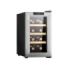 Cecotec Bolero GrandSommelier 830 CoolWood Vinoteca para 8 Botellas - Silencioso 35dB - Luz LED - Pantalla LED - Temperatura Regulable - Control Tactil - Color Acero