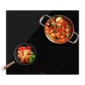 Cecotec Bolero Squad I 4300 FullFlex Cocina de Induccion Encastrable - 7400W - Detector de Sartenes - Temporizador - Control Tactil - 9 Niveles de Potencia - Funcion Booster - Color Negro