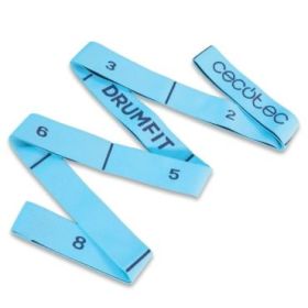 Cecotec DrumFit Elastiband Banda Elastica de Estiramiento - 8 Niveles de Resistencia - Goma Poliester - Color Azul