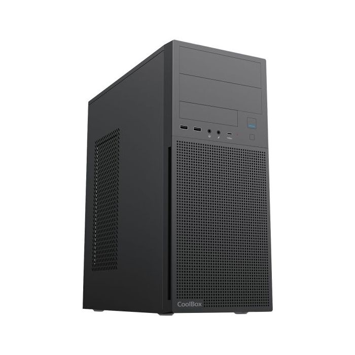 Coolbox A780 Caja Torre ATX - Tamaño Disco Soportado 3.5", 2.5" - USB-C, USB-A 3.2, USB-A 2.0 y Audio - Color Negro