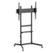 Cromad Soporte de Suelo con Ruedas para TV 55"-100" - Bloqueo de Ruedas - Bandeja Multiusos - Peso Max 70Kg - VESA 800X600mm