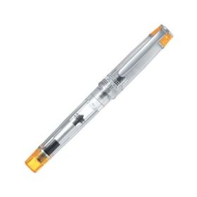 Pilot Prera Pluma Estilografica - Cuerpo Transparente - Incluye Convertidor y Cartucho de Tinta - Color Naranja