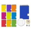 Golden Cuaderno Espiral Apaisado 80 Hojas 60grs Cuadricula 4x4 - Tamaño 12º - Colores Surtidos