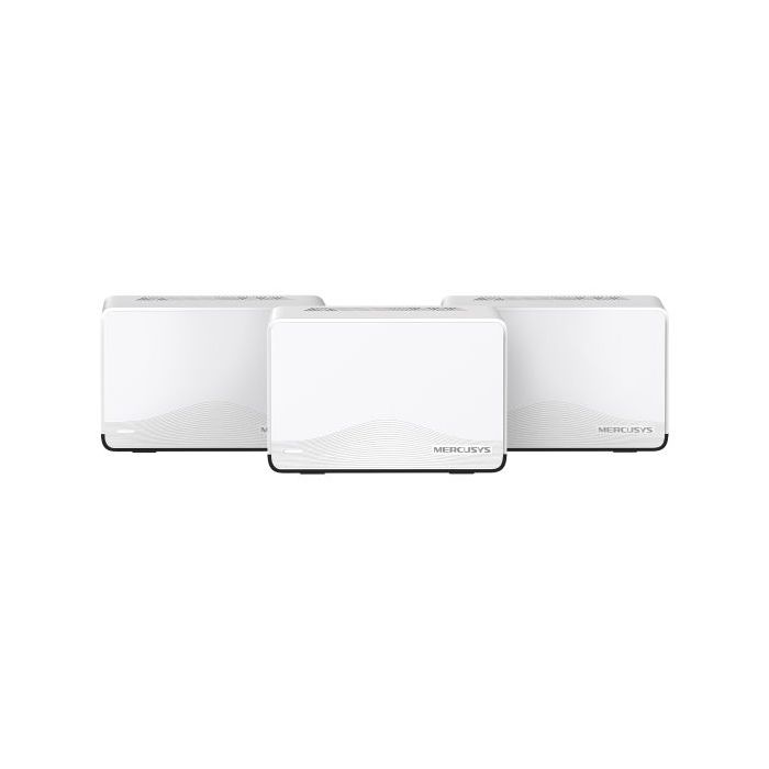 Mercusys Halo H27BE Pack de 3 Sistema Mesh Wi Fi 7 BE3600 - Cobertura Hasta 650m2 - Velocidad hasta 3600 Mbps - Color Blanco