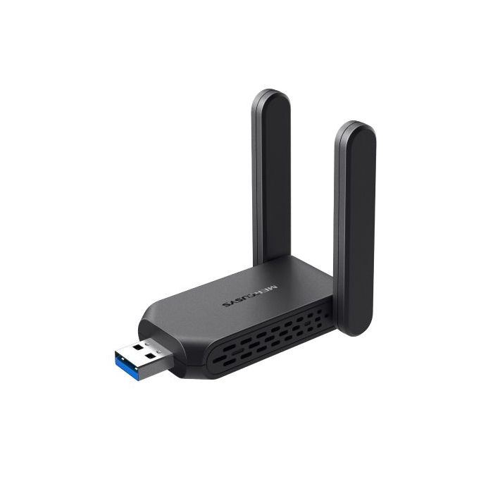 Mercusys MA32H Adaptador USB WiFi Doble Banda AC1300 - USB 3.0 - Hasta 867Mbps 5GHZ, Hasta 400Mbps 2.4GHz - Color Negro