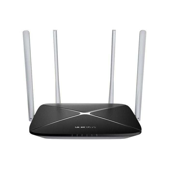 Mercusys MB135 Router 4G Wi Fi AC1200 Doble Banda - Velocidad hasta 150 Mbps - Conexion hasta 64 Dispositivos - Antenas Externas de Alta Cobertura - Color Blanco