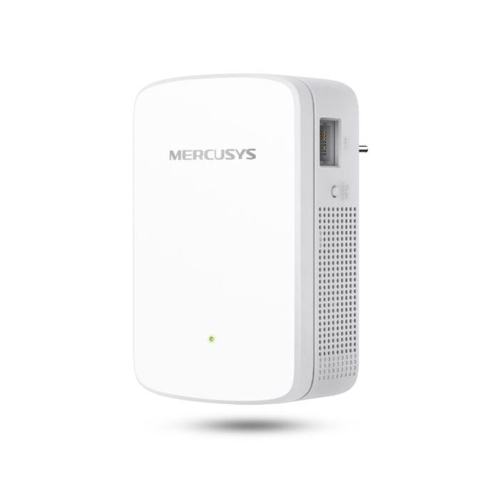 Mercusys ME20 Repetidor Extensor de Red WiFi - Hasta 750Mbps - 1x RJ-45 - Boton WPS - Color Blanco