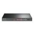 Mercusys MS118CP Swtich 18 Puertos RJ45 - 16 Puertos 10/100Mbps PoE+ - 2 Puertos Gigabit - Hasta 250 Metros de Alcance - Color Negro