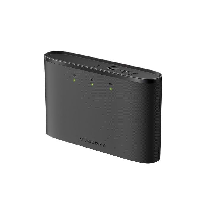 Mercusys MT110 Router 4G WiFi Portatil - Velocidad hasta 150 Mbps - Bateria 2200 Mah para 10 Horas de Uso - Conexion Hasta 10 Dispositivos - Color Negro