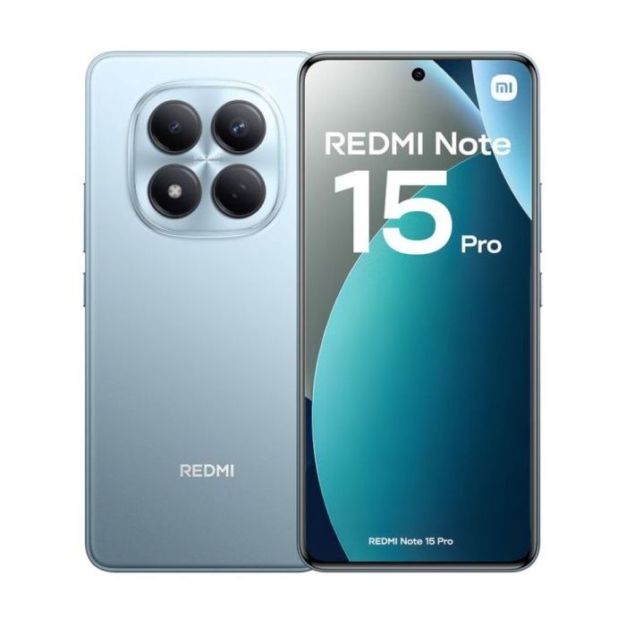 Xiaomi Redmi Note 15 Pro Smartphone Pantalla Amoled 6.77" 120Hz - 8GB -256GB - Camara 200 MP OIS + 32 MP - MediaTek Helio G200 Ultra  - Bateria 6500 mAh con Carga 45W - IP65 - Color Azul
