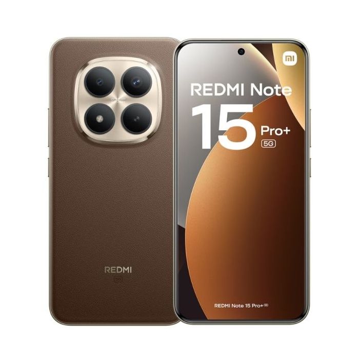 Xiaomi Redmi Note 15 Pro+ 5G Smartphone Pantalla AMOLED 6.83" 1.5K 120Hz - 8Gb - 256GB - Snapdragon 7s Gen 4 - Camara 200 MP OIS + 8 MP - Bateria 6500 mAh con Carga 100W HyperCharge - IP68 - Color Marron
