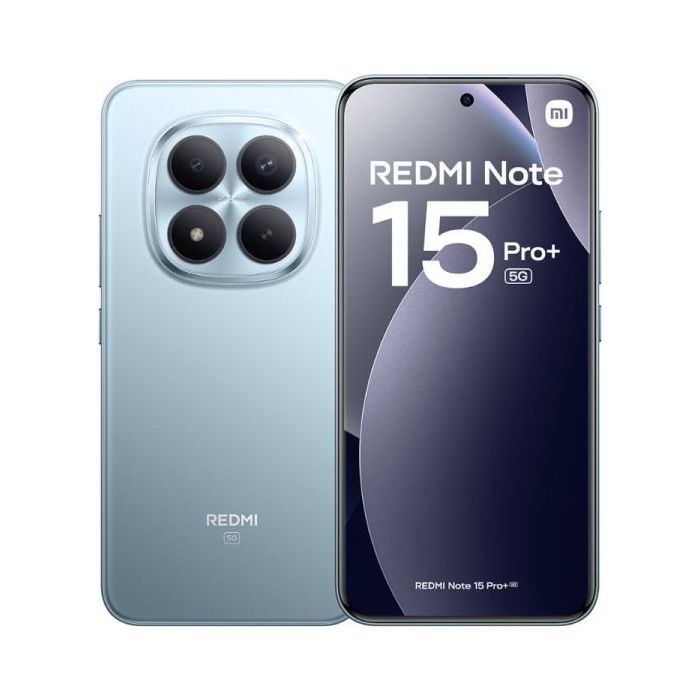 Xiaomi Redmi Note 15 Pro+ 5G Smartphone Pantalla AMOLED 6.83" 1.5K 120Hz - 12Gb - 512GB - Snapdragon 7s Gen 4 - Camara 200 MP OIS + 8 MP - Bateria 6500 mAh con Carga 100W HyperCharge - IP68 - Color Azul