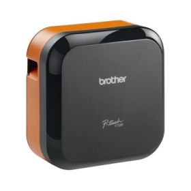 Brother PT-E720BT Rotuladora Electronica Bluetooth - 180 x 180 DPI - Ancho Max. de Cinta 24mm - Velocidad de Impresion 20mm/s - Color Negro/Naranja