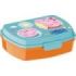 Safta Peppa Pig Having Fun Sandwichera - PVC sin BPA - Cierre Hermetico - 5.6x17x14cm - Color Naranja