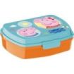 Safta Peppa Pig Having Fun Sandwichera - PVC sin BPA - Cierre Hermetico - 5.6x17x14cm - Color Naranja