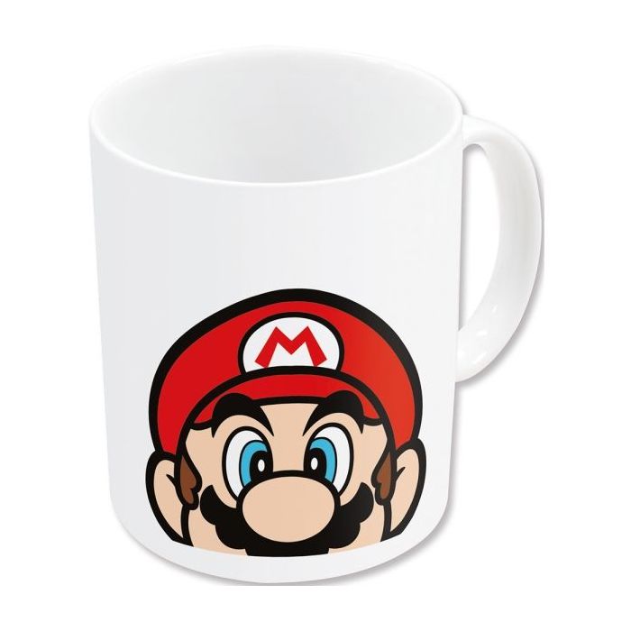 Safta Super Mario Taza Ceramica de 325ml - Color Blanco