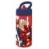 Safta Avengers Infinity Botella de 410ml - Valvula de Salida de Agua - Asa Superior - Tapon Roscado - 74x64x178mm - Color Rojo