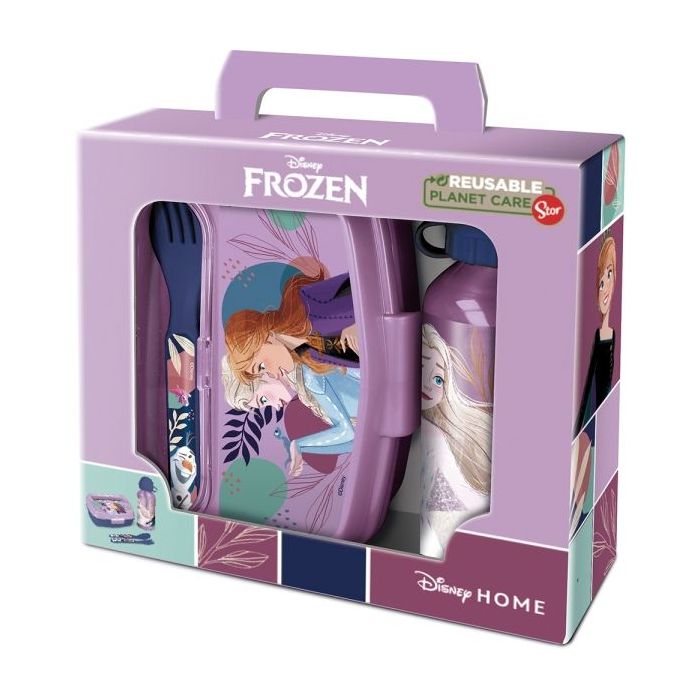 Safta Frozen Cool Days Set de Menaje Infantil - PVC sin BPA - Color Morado