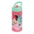 Safta Minnie Mouse Me Time Botella de 410ml - Pajita Integrada - Valvula de Salida de Agua - Asa Superior - Tapon Roscado - 17.8x7.4x6.4cm - Color Rosa