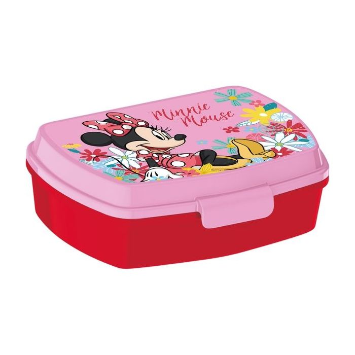 Safta Minnie Mouse Naive Sandwichera - PVC sin BPA - Rectangular - Color Rosa