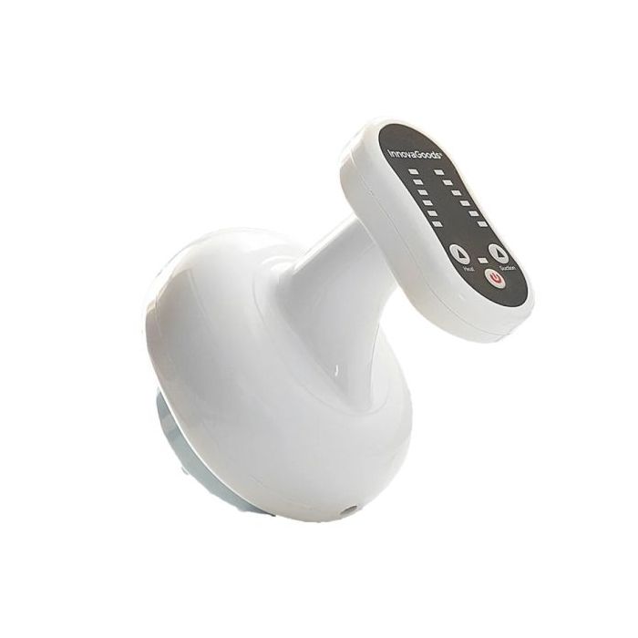 Innovagoods Cellout Masajeador Anticelulitico por Succion y Calor Recargable - Vacumterapia - Intensidad Regulable - Recargable por USB - Diseño Portatil - Color Blanco
