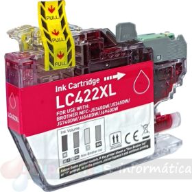 Brother LC422XL Magenta Cartucho de Tinta Genérico - Reemplaza LC422XLM