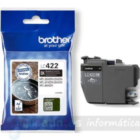 Brother LC422 Negro Cartucho de Tinta Original - LC422BK-1