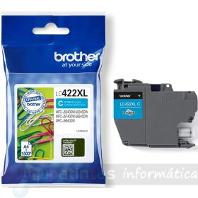 Brother LC422XL Cian Cartucho de Tinta Original - LC422XLC-1