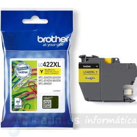 Brother LC422XL Amarillo Cartucho de Tinta Original - LC422XLY-1