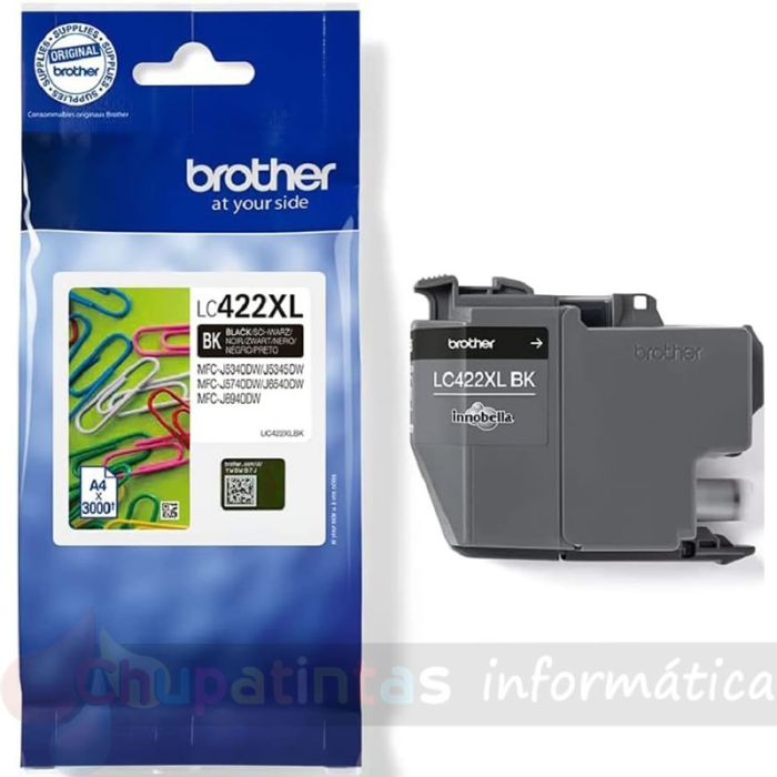 Brother LC422XL Negro Cartucho de Tinta Original - LC422XLBK-1