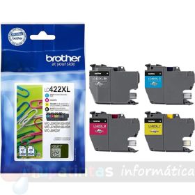 Brother LC422XL Pack de 4 Cartuchos de Tinta Originales - LC422XLVAL-1