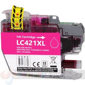 Brother LC421XL Magenta Cartucho de Tinta Genérico - Reemplaza LC421XLM